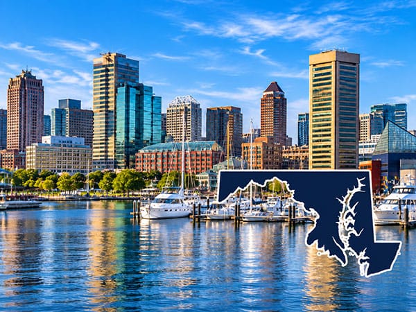 Maryland map icon