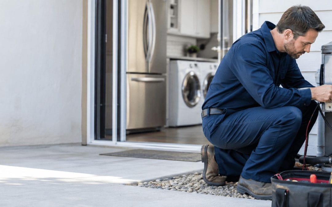 Man fixing HVAC