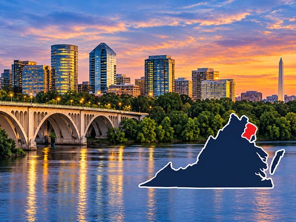 Virginia map icon